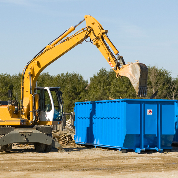 can i request a rental extension for a residential dumpster in Dewey County SD